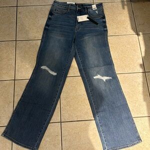 BRAND NEW - straight tummy control JUDY BLUE jeans - 13/31